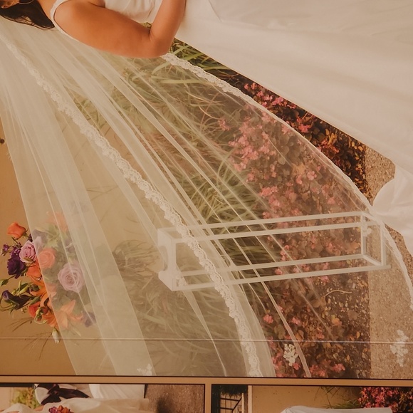 Cathedral Length Wedding Veil - Picture 6 of 7